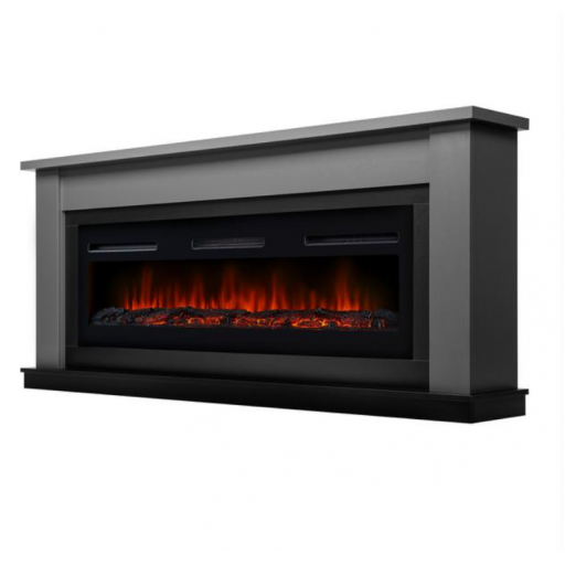 Каминокомплект: Очаг Electrolux Инфинити EFP/P-1600ULS, портал Канто Лонг графит, черный